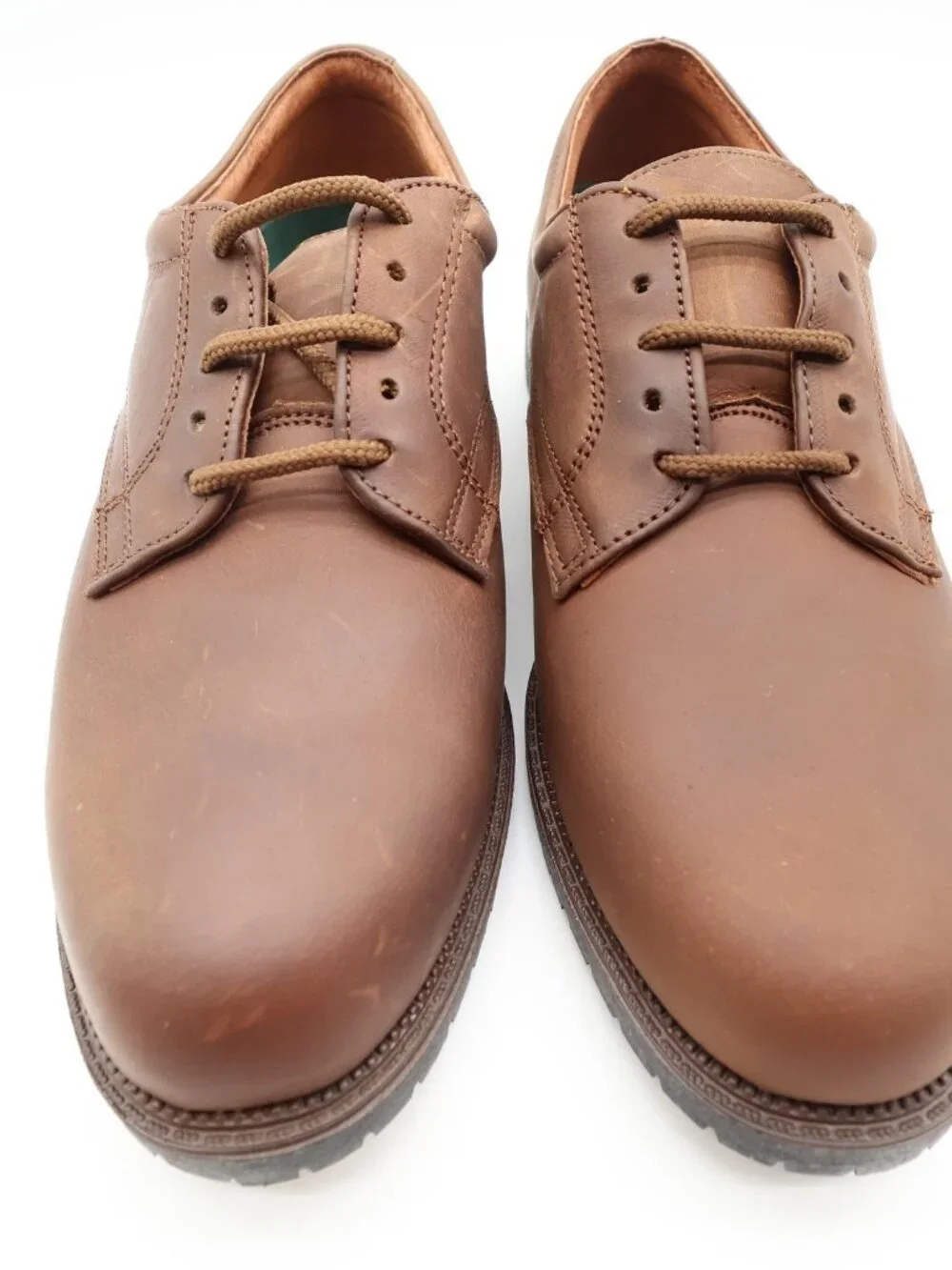 Nunn Bush Brown Leather Oxford Shoes Mens 9 Comfort Vintage 90s